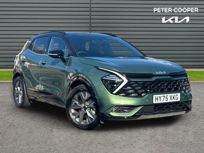 Used 2025 Kia Sportage 1.6 T-GDi HEV GT-LINE S Experience Green with Black Roof at Kia Motors UK