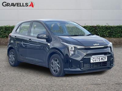 Used 2025 Kia PICANTO 1.0 2 Hatchback 5dr Petrol Manual Euro 6 (s/s) (62 bhp) Black at Gravells