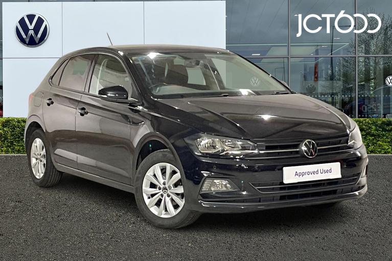 Used 2021 VOLKSWAGEN Polo Match 1.0 80PS EVO 5-speed Manual 5 Door Deep Black Pearl at JCT600