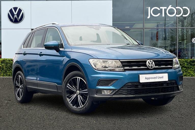 Used 2018 VOLKSWAGEN Tiguan 2.0 TDI SE Navigation SUV 5dr Diesel Manual Euro 6 (s/s) (150 ps) Blue at JCT600