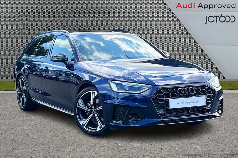 Used 2024 AUDI A4 AVANT TFSI S LINE BLACK EDITION MHEV BLUE at JCT600