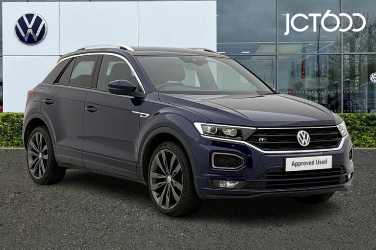 Used 2019 VOLKSWAGEN T-Roc 1.6 TDI R-Line SUV 5dr Diesel Manual Euro 6 (s/s) (115 ps) Blue at JCT600