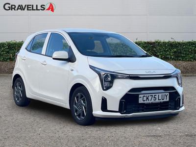 Used 2025 Kia PICANTO 1.0 Pure Hatchback 5dr Petrol AMT Euro 6 (s/s) (67 bhp) clear white at Gravells