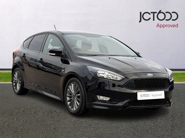 Used 2018 FORD Focus 1.0T EcoBoost ST-Line Hatchback 5dr Petrol Auto Euro 6 (s/s) (125 ps) Black at JCT600