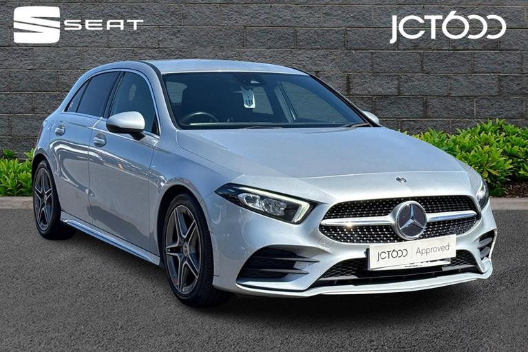 Used 2020 MERCEDES-BENZ A Class 1.3 A200 AMG Line Hatchback 5dr Petrol 7G-DCT Euro 6 (s/s) (163 ps) Silver at JCT600
