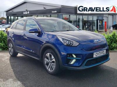 Used 2021 Kia E-NIRO 64kWh 2 SUV 5dr Electric Auto (201 bhp) yacht blue at Gravells