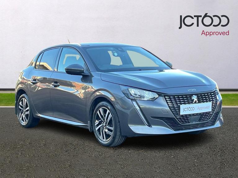 Used 2021 PEUGEOT 208 1.2 PureTech Allure Hatchback 5dr Petrol Manual Euro 6 (s/s) (100 ps) Grey at JCT600