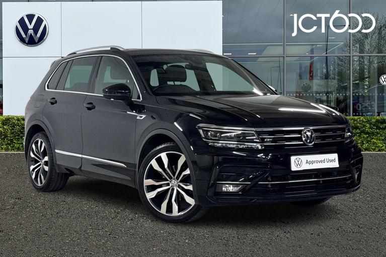 Used 2020 Volkswagen Tiguan 1.5 TSI EVO R-Line Tech SUV 5dr Petrol DSG Euro 6 (s/s) (150 ps) Black at JCT600