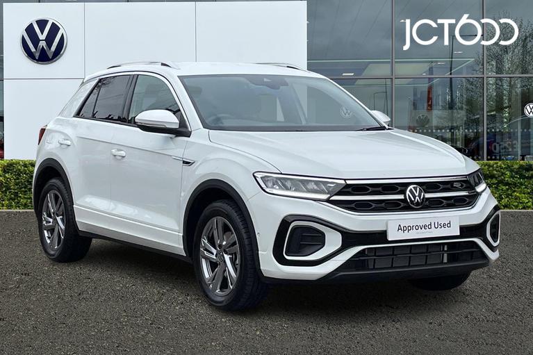 Used 2024 VOLKSWAGEN T-Roc 1.5 TSI R-Line SUV 5dr Petrol DSG Euro 6 (s/s) (150 ps) White at JCT600