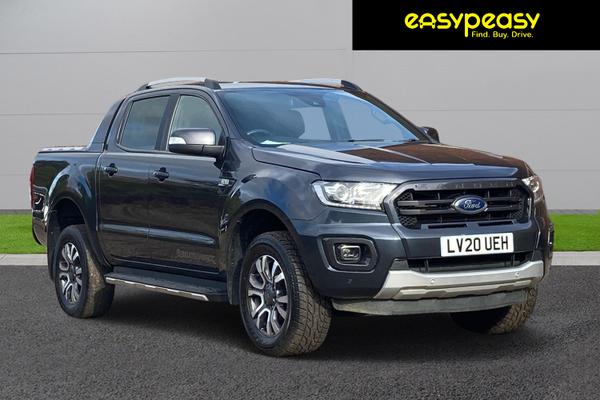 Used 2020 FORD RANGER   Pick Up Double Cab Wildtrak 3.2 EcoBlue 200 Grey at easypeasy