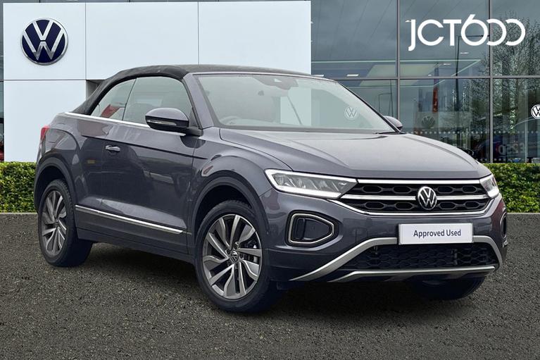 Used 2024 VOLKSWAGEN T-Roc 1.5 TSI Style Convertible 2dr Petrol DSG 2WD Euro 6 (s/s) (150 ps) Grey at JCT600