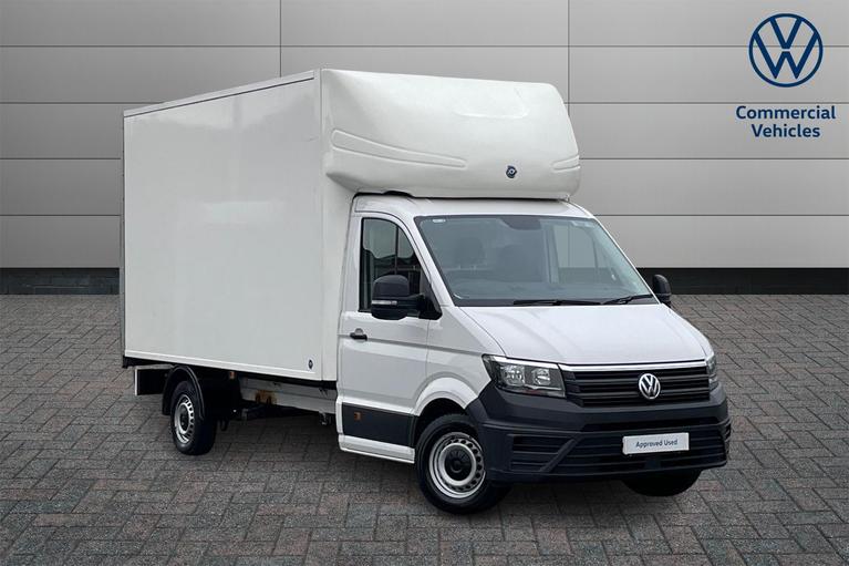 Used 2023 VOLKSWAGEN Crafter CR35 Startline Luton Manual LWB Euro 6 140ps *FULL SERVICE HISTORY*COMFORT DRIVERS SEAT* Candy White at JCT600