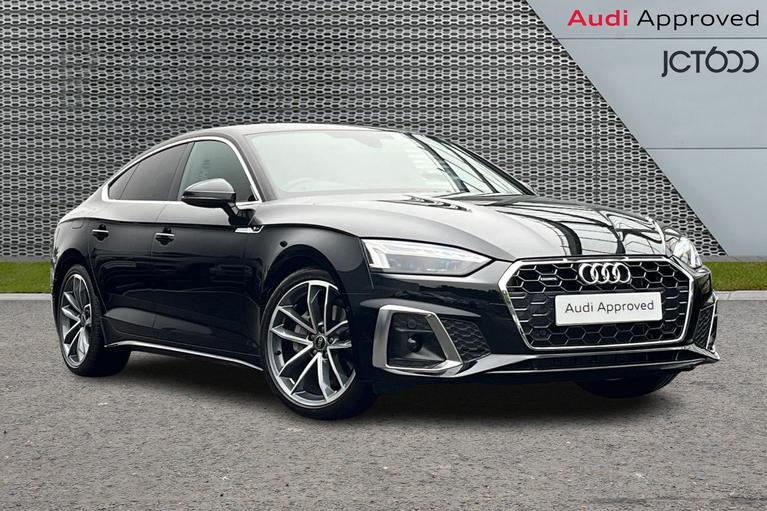 Used 2024 Audi A5 2.0 TDI 40 S line Sportback 5dr Diesel S Tronic quattro Euro 6 (s/s) (204 ps) Black at JCT600