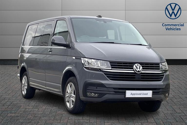 Used 2020 VOLKSWAGEN Transporter 2.0 TDI T32 Highline Crew Van Double Cab 5dr Diesel Manual FWD SWB Euro 6 (s/s) (150 ps) Pure Grey at JCT600