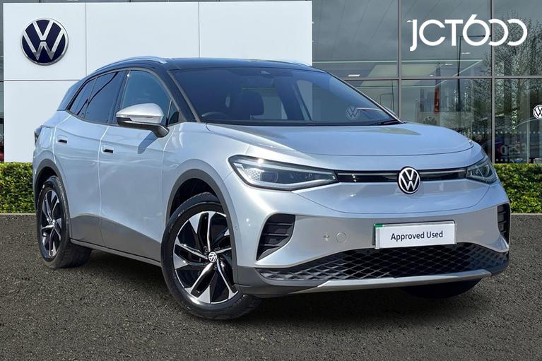 Used 2024 Volkswagen ID.4 Pro 77kWh Style SUV 5dr Electric Auto (286 ps) Silver at JCT600