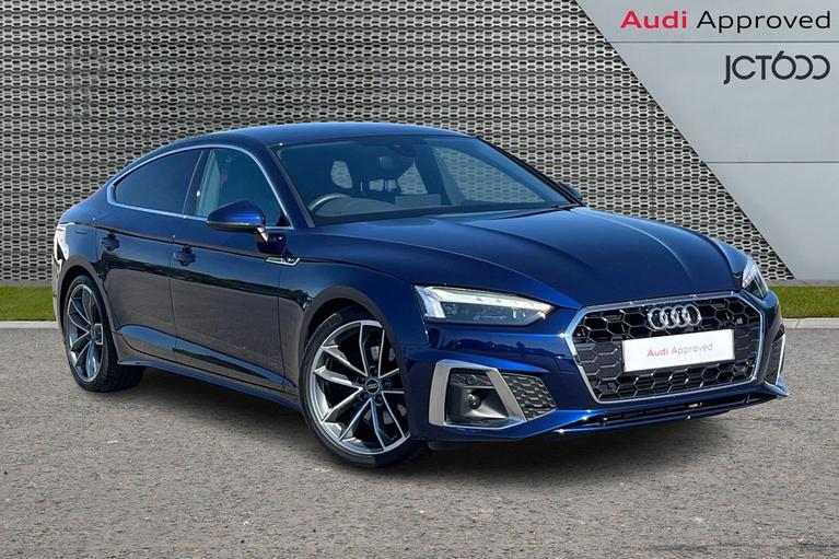 Used 2021 Audi A5 SPORTBACK TFSI S LINE MHEV BLUE at JCT600