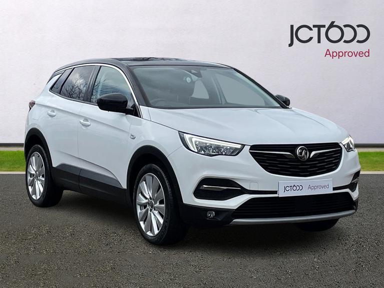 Used 2021 VAUXHALL Grandland X 1.2 Turbo Elite Nav SUV 5dr Petrol Auto 8Spd Euro 6 (s/s) (130 ps) White at JCT600