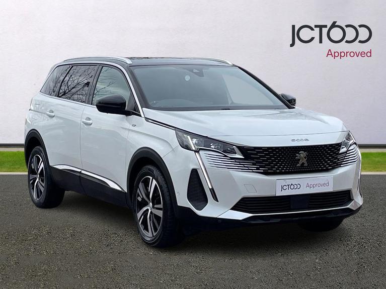 Used 2021 PEUGEOT 5008 1.2 PureTech GT SUV 5dr Petrol EAT Euro 6 (s/s) (130 ps) White at JCT600