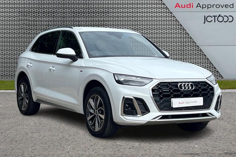 Used 2023 AUDI Q5 S line 40 TDI quattro 204 PS S tronic Glacier white at JCT600