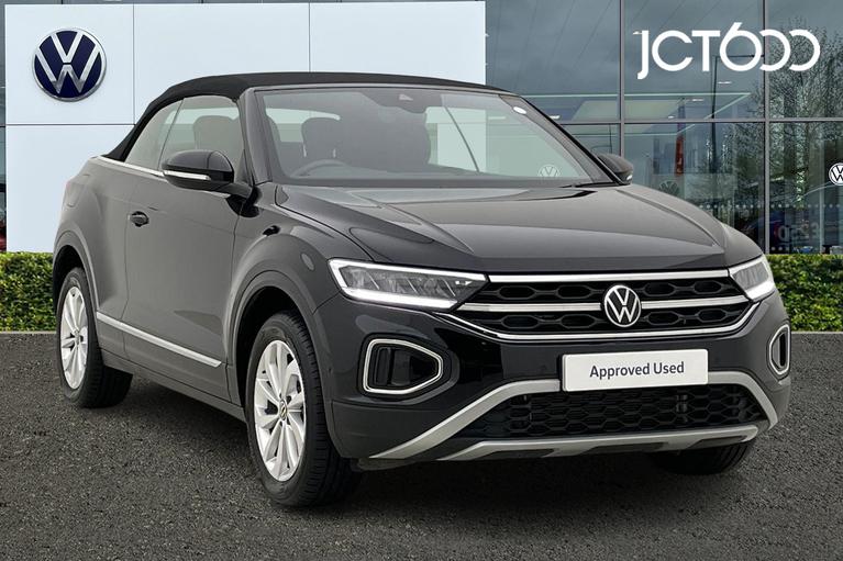 Used 2023 Volkswagen T-Roc Cabriolet Style 1.5 TSI 150PS 7-speed DSG Deep Black at JCT600