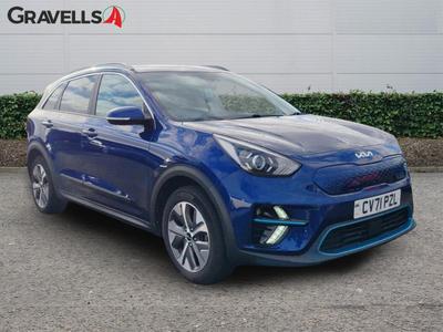 Used 2021 Kia E-NIRO 64kWh 2 SUV 5dr Electric Auto (201 bhp) yacht blue at Gravells
