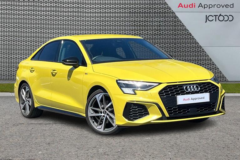 Used 2022 AUDI A3 1.5 TFSI 35 Edition 1 Saloon 4dr Petrol Manual Euro 6 (s/s) (150 ps) Yellow at JCT600