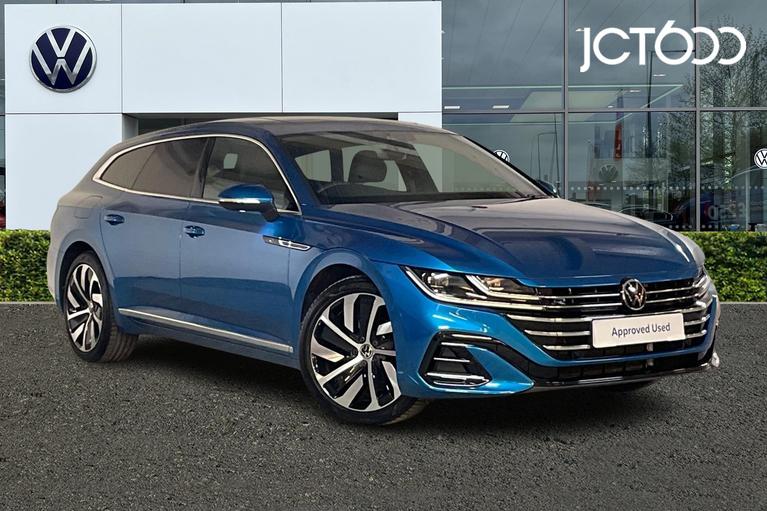 Used 2023 Volkswagen Arteon Shooting Brake R-Line 2.0 TDI 200PS 7-speed DSG 4Motion 5 Door Kingfisher Blue at JCT600