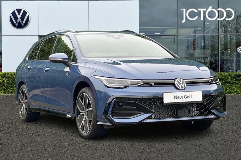 Used ~ VOLKSWAGEN Golf Estate R-Line 1.5 eTSI 150ps 7-Speed DSG Anemone Blue at JCT600