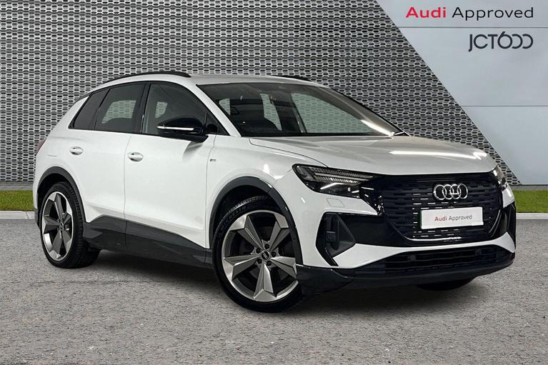 Used 2023 AUDI Q4 E-Tron 40 Vorsprung SUV 5dr Electric Auto 82kWh (204 ps) White at JCT600