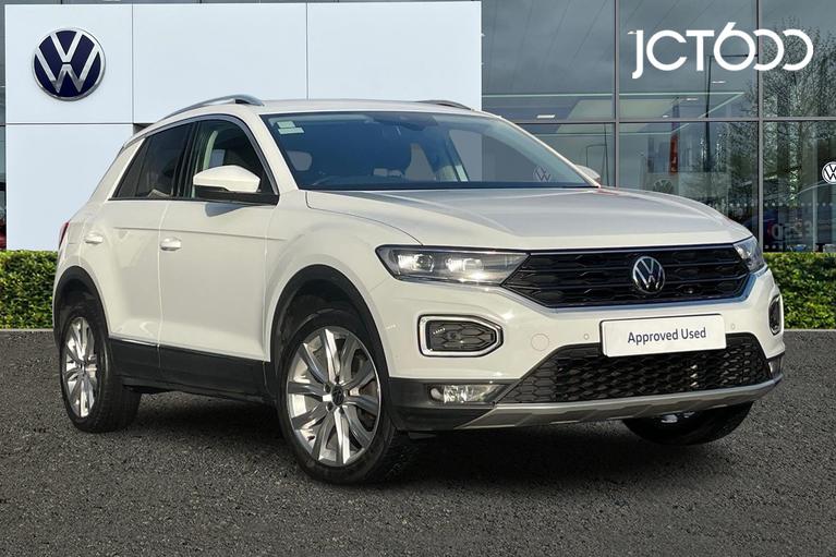 Used 2021 Volkswagen T-Roc 1.5 TSI GPF EVO SEL SUV 5dr Petrol DSG Euro 6 (s/s) (150 ps) White at JCT600