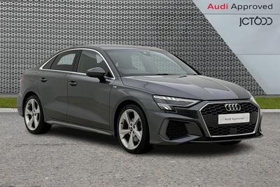 2021 Audi A3 2.0 TDI 35 S line Saloon 4dr Diesel S Tronic Euro 6 (s/s) (150 ps) at JCT600