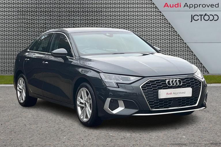 Used 2023 AUDI A3 1.0 TFSI 30 Sport Saloon 4dr Petrol S Tronic Euro 6 (s/s) (110 ps) Grey at JCT600