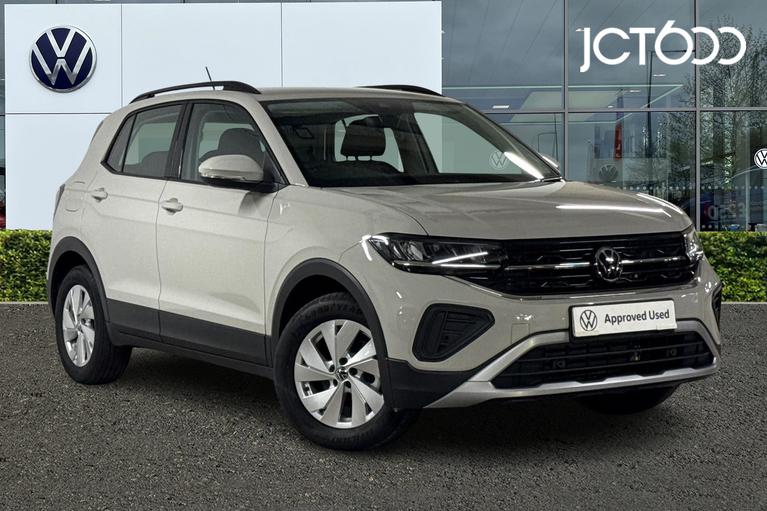Used 2026 Volkswagen T-Cross 1.0 TSI Life SUV 5dr Petrol Manual Euro 6 (s/s) (95 ps) Ascot Grey at JCT600
