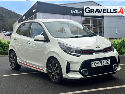 Used 2021 Kia PICANTO 1.0 T-GDi GT-Line S Hatchback 5dr Petrol Manual Euro 6 (s/s) (99 bhp) White at Gravells