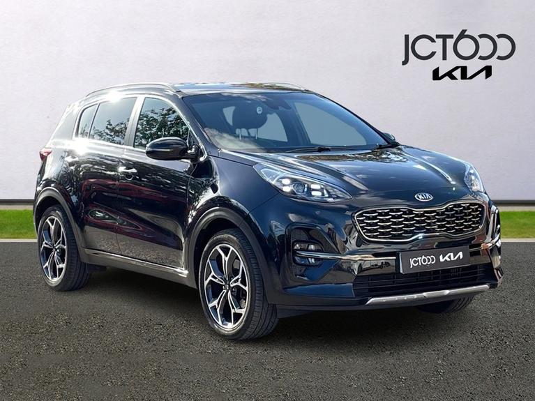 Used 2020 Kia Sportage 1.6 T-GDi GT-Line SUV 5dr Petrol Manual Euro 6 (s/s) (174 bhp) Black at JCT600