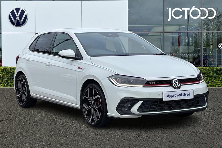 Used 2022 VOLKSWAGEN Polo 2.0 TSI GTI Hatchback 5dr Petrol DSG Euro 6 (s/s) (207 ps) White at JCT600