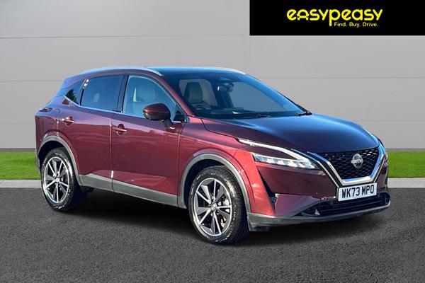 Used 2023 Nissan QASHQAI 1.3 DiG-T MH 158 Tekna 5dr Xtronic Burgandy at easypeasy