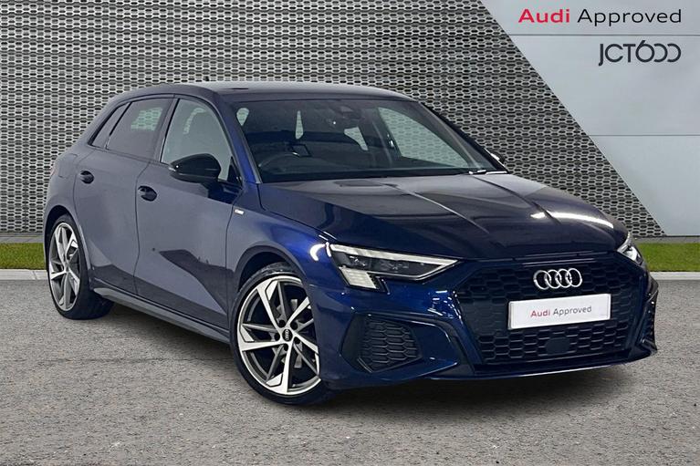 Used 2023 AUDI A3 1.5 TFSI 35 Edition 1 Sportback 5dr Petrol S Tronic Euro 6 (s/s) (150 ps) Blue at JCT600