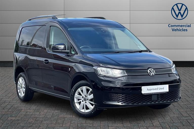 Used 2023 VOLKSWAGEN Caddy C20 Commerce Pro Panel Van Euro 6 102ps *APP CONNECT*HEATED WINDSCREEN* Deep Black at JCT600