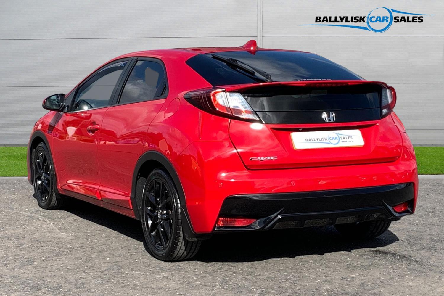 2015 Honda Civic 1.8 i-VTEC 142PS Sport Hatchback in Red with only 39K - vehicle photo 2 for sale on PureCar