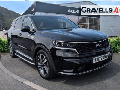 Used 2022 Kia SORENTO 1.6 h T-GDi 4 SUV 5dr Petrol Hybrid Auto AWD Euro 6 (s/s) (226 bhp) Black at Gravells