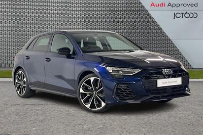 2025 Audi S3 2.0 TFSI Black Edition Sportback 5dr Petrol S Tronic quattro Euro 6 (s/s) (333 ps) at JCT600