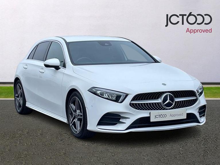 Used 2019 MERCEDES-BENZ A Class 1.3 A180 AMG Line (Executive) Hatchback 5dr Petrol 7G-DCT Euro 6 (s/s) (136 ps) White at JCT600