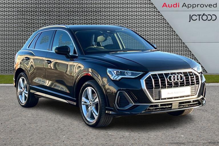 Used 2021 AUDI Q3 35 TFSI S Line 5dr Mythos Black Metallic at JCT600