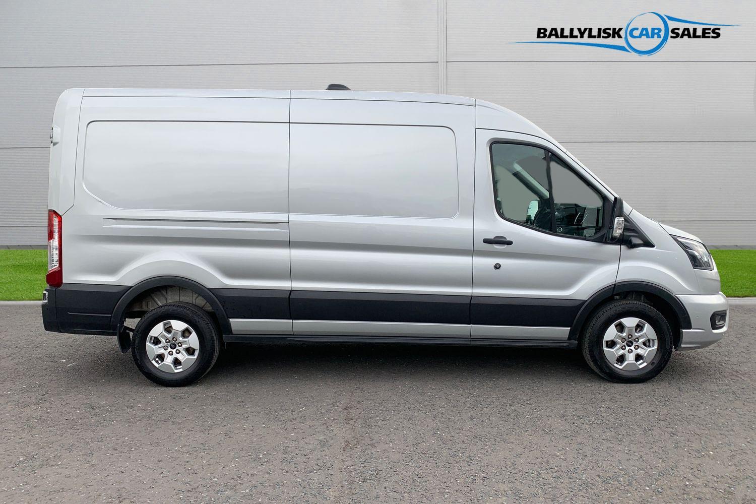 2025 Ford Transit 2.0 350 EcoBlue Limited FWD L3 H2 (165 ps) in Silver with 23K - vehicle photo 3 for sale on PureCar
