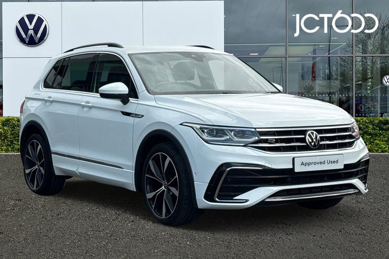 Used 2022 Volkswagen TIGUAN 2.0 TDI 4Motion R-Line 5dr DSG White at JCT600