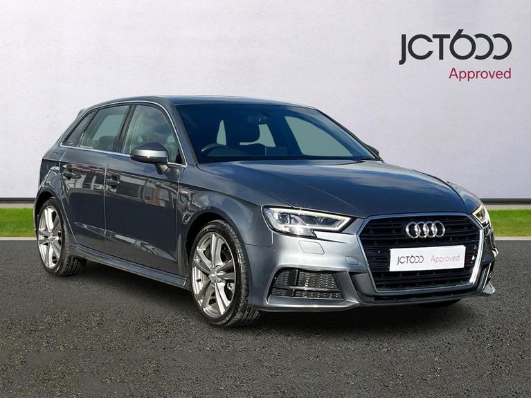 Used 2018 AUDI A3 1.5 TFSI CoD S line Sportback 5dr Petrol Manual Euro 6 (s/s) (150 ps) Grey at JCT600