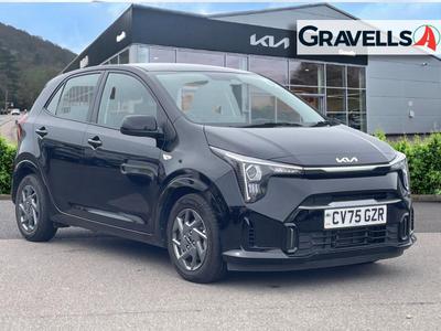 Used 2025 Kia PICANTO 1.0 2 Hatchback 5dr Petrol Manual Euro 6 (s/s) (62 bhp) MIDNIGHT BLACK at Gravells
