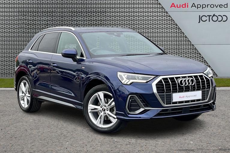 Used 2023 AUDI Q3 TFSI S LINE MHEV BLUE at JCT600