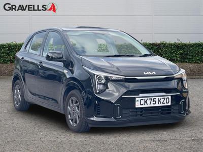 Used 2025 Kia PICANTO 1.0 2 Hatchback 5dr Petrol Manual Euro 6 (s/s) (62 bhp) Black at Gravells